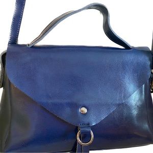 Farfalla Rosso over the shoulder dark navy blue purse bag